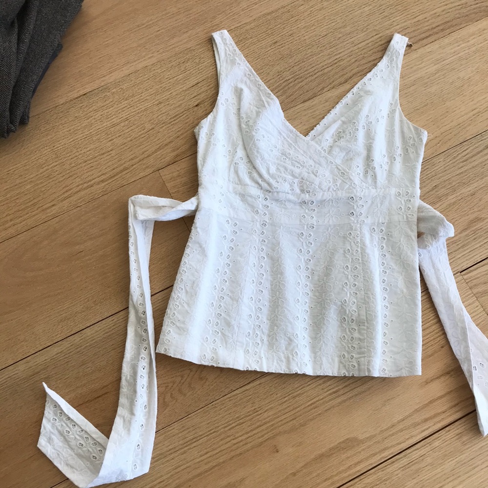 White halter top